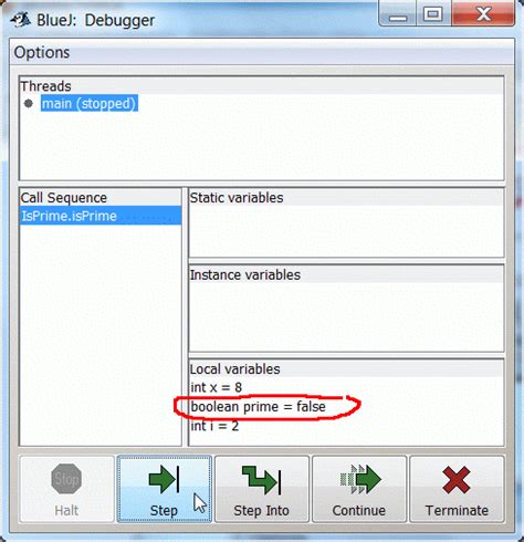 Image result for BlueJ Debugger