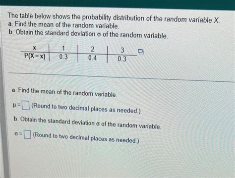 Image result for Random Variable and Probability Distribution Table