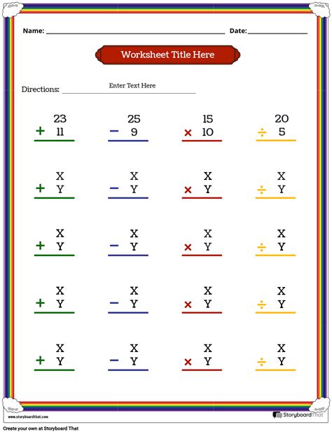 Image result for Multiple Operations Worksheets