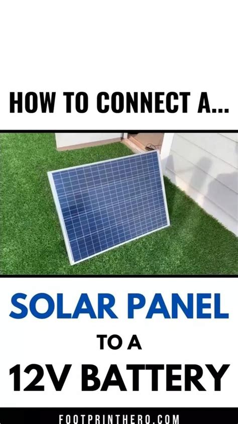 Image result for Solar Battery Connection