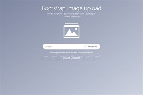 Picture Upload Form Bootstrap HTML/CSS Design に対する画像結果