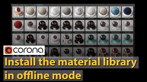 How to Install Material Library Corona に対する画像結果
