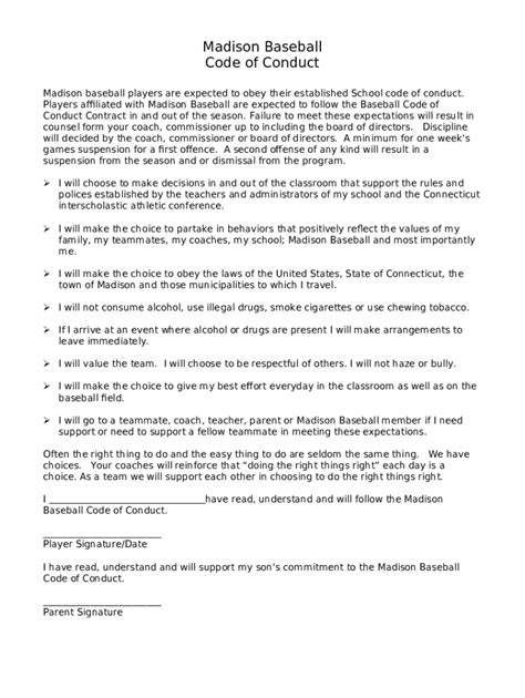 Baseball Player Code of Conduct に対する画像結果