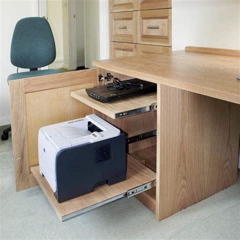 Image result for Computer Desk with Sliding Printer Shelf