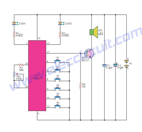 Toradh íomhá ar Melody Generator Circuit