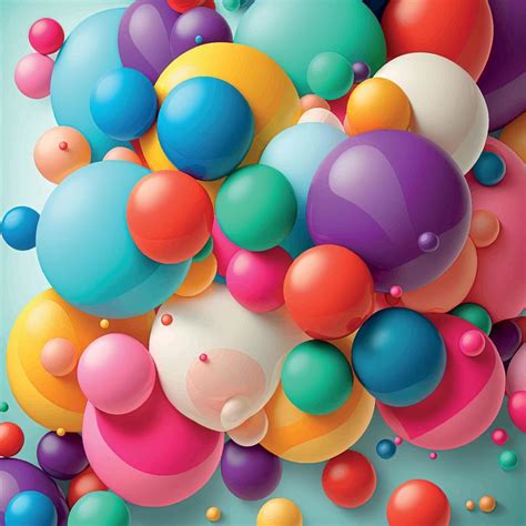 Background with a group of colorful balloons 20375837 Vector Art at ...