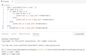 Image result for Find Leap Year Peusdo Code in Python
