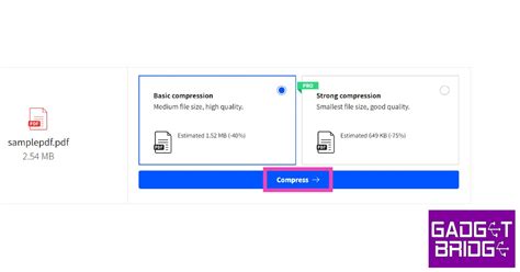How to Compress a PDF File Size に対する画像結果