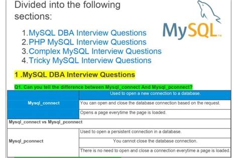 Toradh íomhá ar MySQL Interview Questions