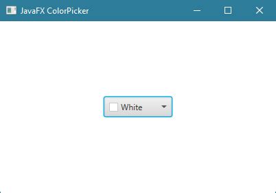 Toradh íomhá ar JavaFX Color Picker