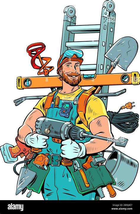 Image result for Man with Tools Clip Art