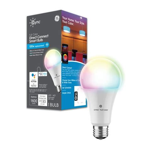Afbeeldingsresultaten voor Cync Color Changing Smart Bulb Color Settings