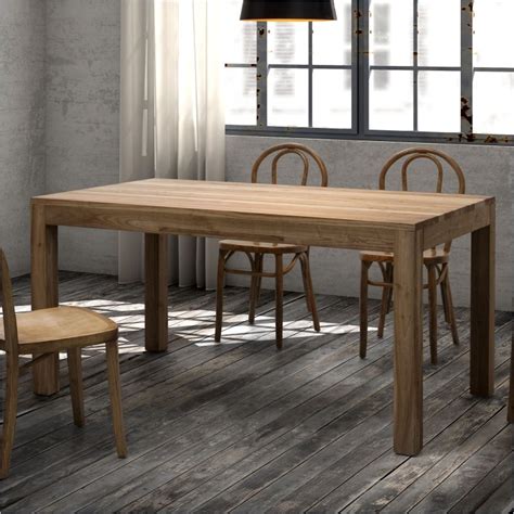 Afbeeldingsresultaten voor Rectangular Natural Light Wood Dining Room Table