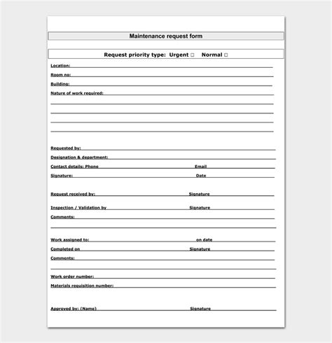 Image result for Problem in Maintenance Request Form