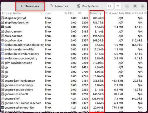 Show Current Memory Usage Linux に対する画像結果