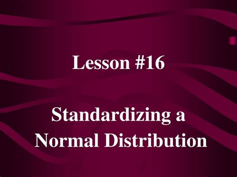 Standardizing Normal Distribution に対する画像結果