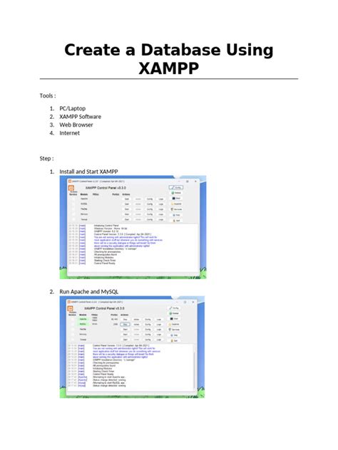 Toradh íomhá ar How to Create a Database in Xampp
