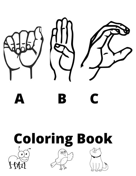 Image result for Sign Language Alphabet Printable Colouring Pages