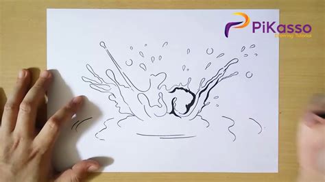 Image result for Water Splashing Drawing