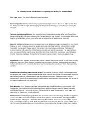 Toradh íomhá ar Science Fair Research Paper Format