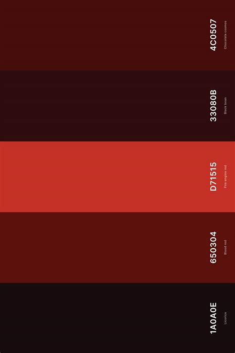 Bildergebnis für Dark Red Color Palette