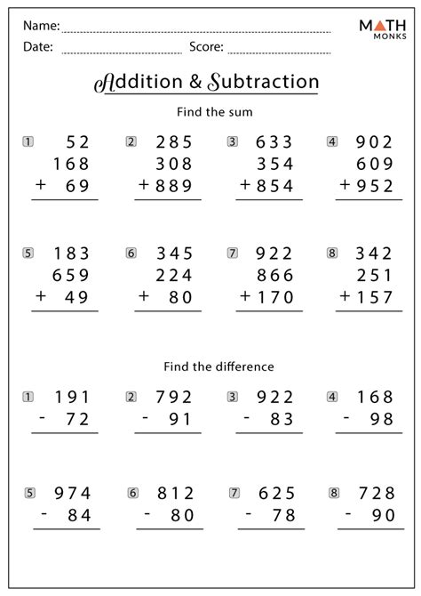 Image result for 4th Grade Math Worksheets Addition