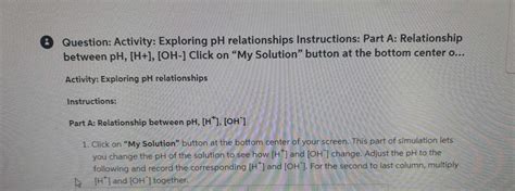 Activity Exploring Ph Relationships Answer Key に対する画像結果