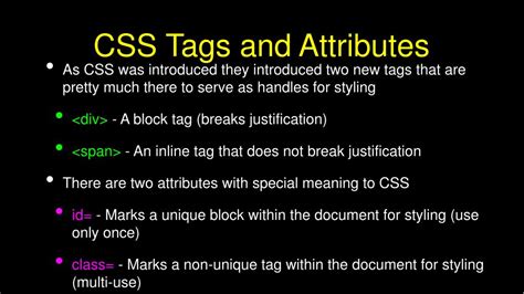 CSS Tags and Attributes に対する画像結果