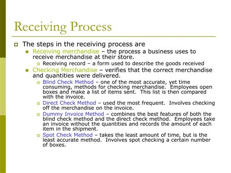 Toradh íomhá ar Receiving Process at Business