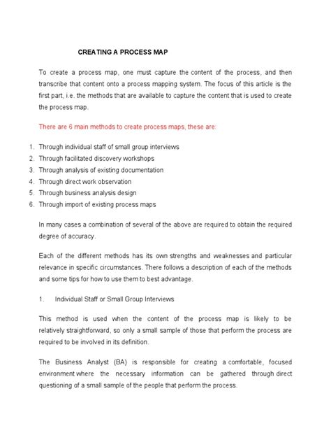 Image result for Creating a Process Map