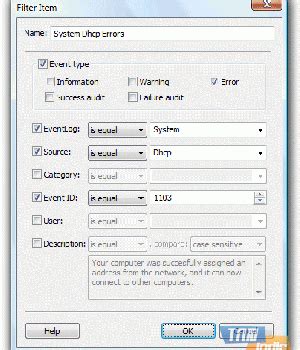 EventLog Inspector に対する画像結果