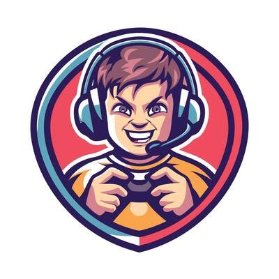 Toradh íomhá ar Gamer Boy Logo