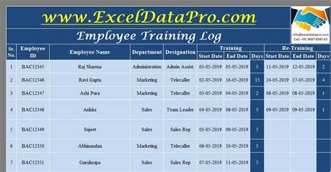 Image result for Training Tracking Excel Sheet