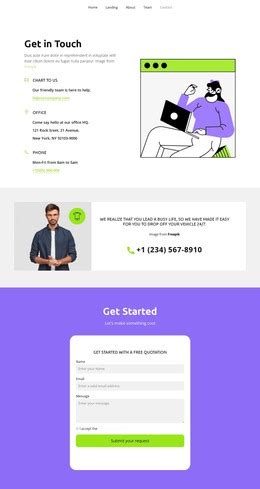 Image result for Contact Page HTML Template