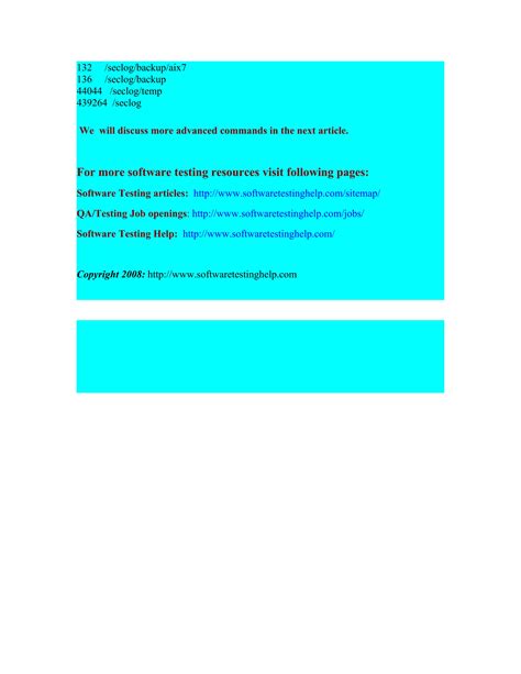 Image result for Unix Commands for Testers