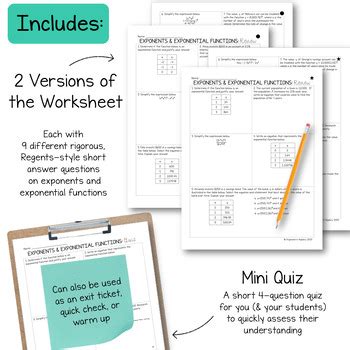 Toradh íomhá ar Exponents and Exponential Functions