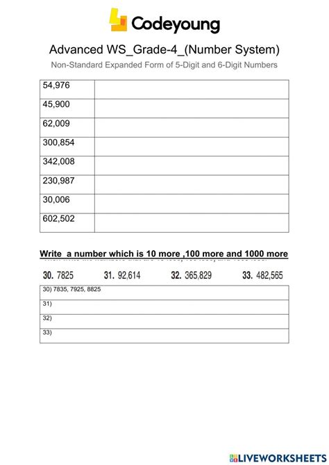 Image result for Expanded Form 5 and 6 Digit Numbers