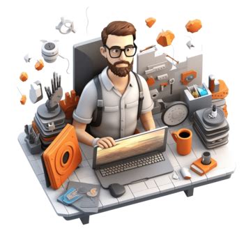 Image result for Developer 3D Vector Image