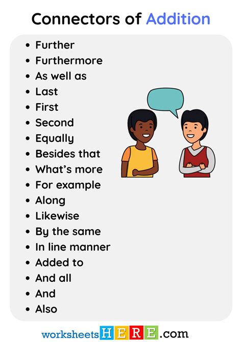 Connecteurs Introduction Enumeration Addition に対する画像結果