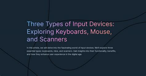Image result for Input Devices Types