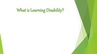 Image result for What Is a Learning Disability Slide