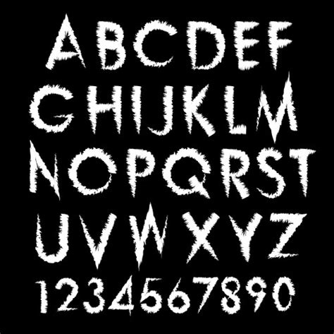 Image result for Alphabets Digital Numbers