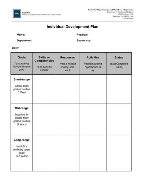 Image result for Excel Development Plan Templates