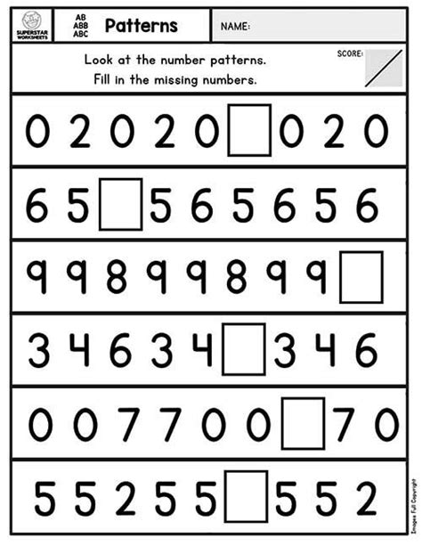 Image result for Patterns Kindergarten Math Worksheets