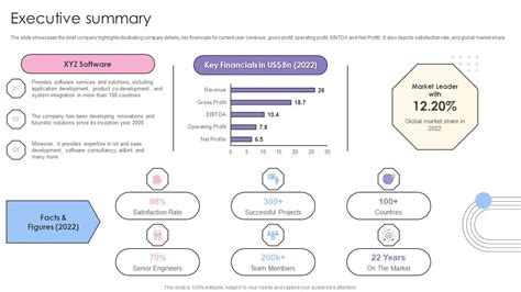 Image result for Software Executive Summary Example