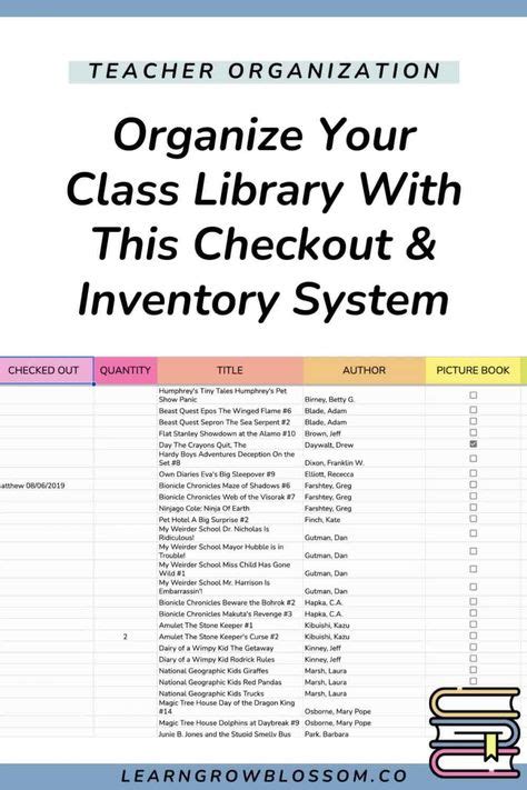 Image result for Classroom Library Sign Out Sheet