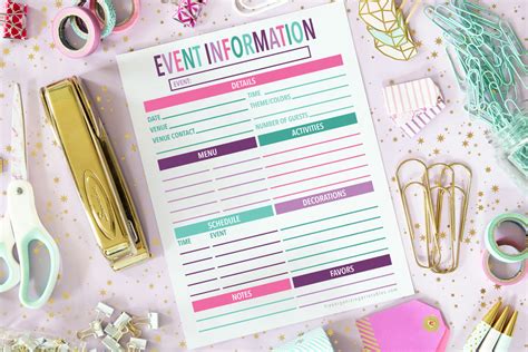 Image result for Important Events Printable Paper