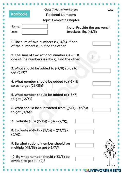 Toradh íomhá ar Rational Numbers Examples Grade 4