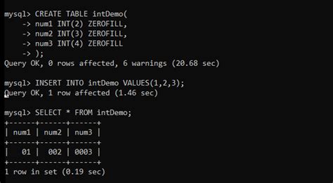 Int MySQL に対する画像結果