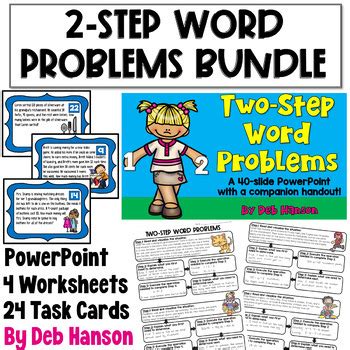 Image result for Two-Step Word Problems Puzzle Activity